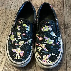 Buzz light year Toy Story vans! So cute and they glow in the dark!